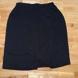 Casual Corner Black Pencil Skirt Knee-Length Work
